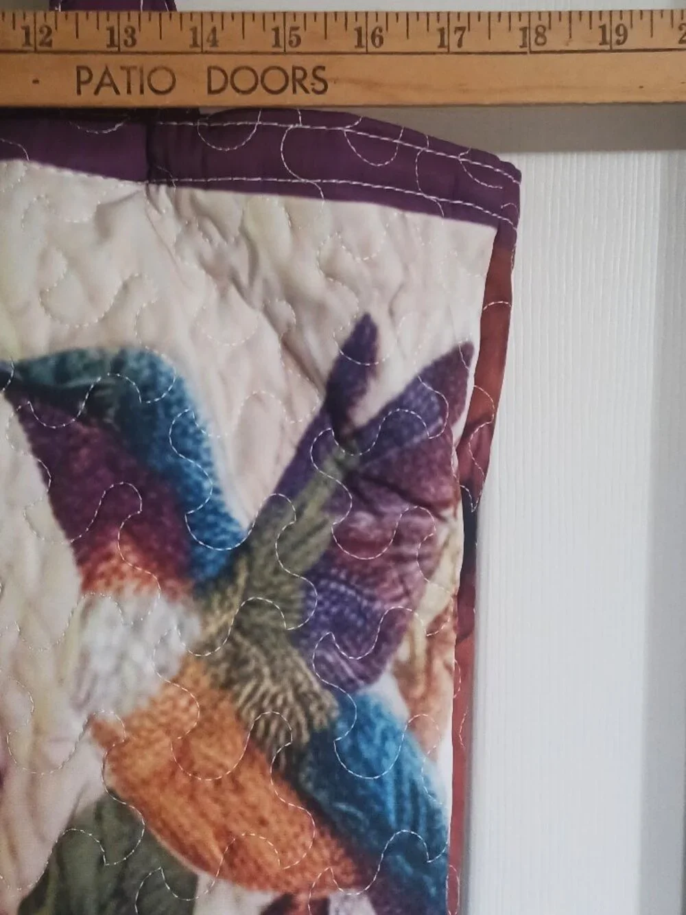 Quilted Hummingbird Tote